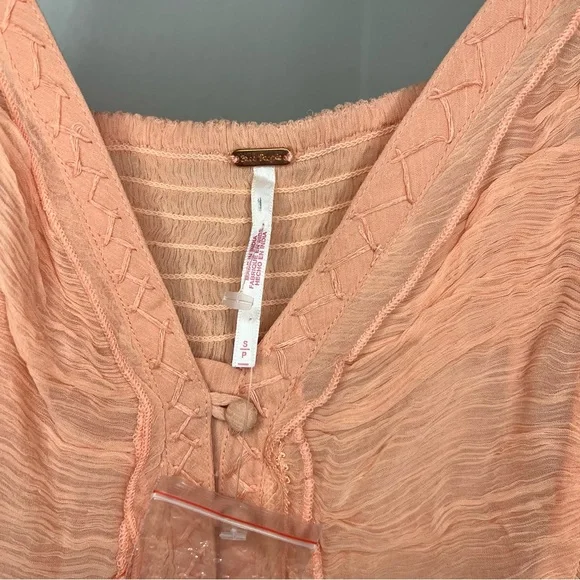 Free People Leah Chiffon Women's Tunic Size S - Picture 6 of 10